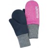 Kojenecká rukavice Esito Palcové rukavice softshell melírové růžová