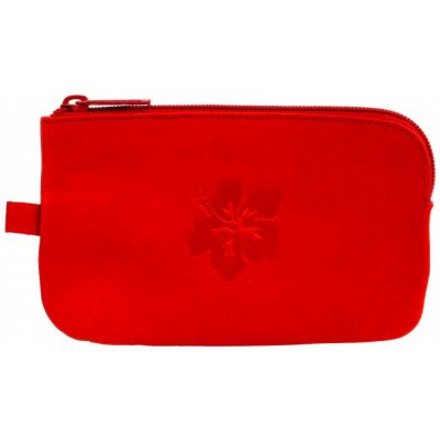 Klíčenka Dámská velká kožená 1039-A červená s kytičkou HJP – Zboží Dáma