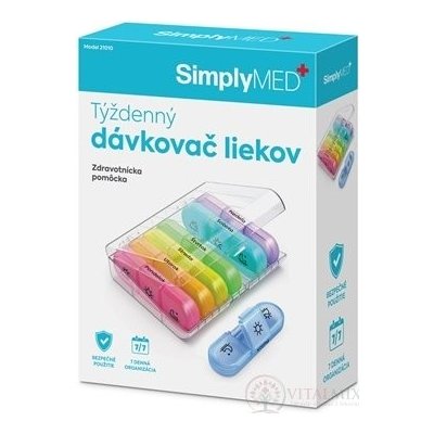 SimplyMED Týdenní dávkovač léků otevírací model 21010 – Zbozi.Blesk.cz