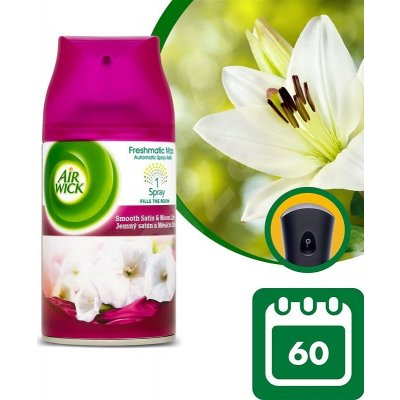 Air Wick Freshmatic náplň Jemný satén a Měsíční lilie 250 ml – Sleviste.cz