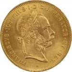 Münze Österreich Zlatá mince 4 zlatník Františka Josefa I. 1892 Novoražba 3,22 g – Zboží Dáma