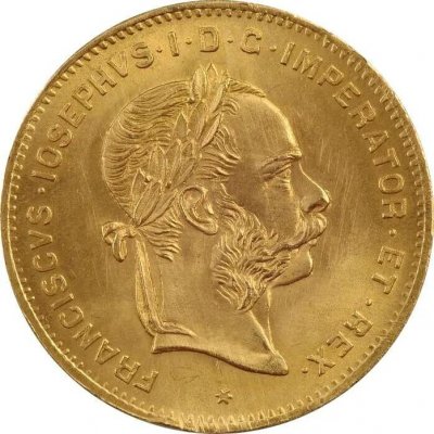 Münze Österreich Zlatá mince 4 zlatník Františka Josefa I. 1892 Novoražba 3,22 g – Zboží Dáma