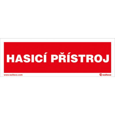 Walteco Hasicí přístroj FTL, 150x50mm, plastová tabulka , 20129 – Zbozi.Blesk.cz