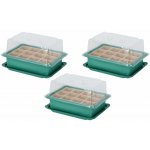 Igotrend SET 3 ks Minipařeniště ochranný poklop na rostliny 20 x 14 x 12 cm – Zboží Dáma