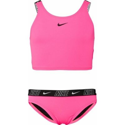 Nike Logo Tape Dívčí plavky růžová – Zboží Dáma