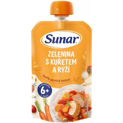 Sunar kapsička Zelenina s kuřetem a rýži 120 g – Sleviste.cz