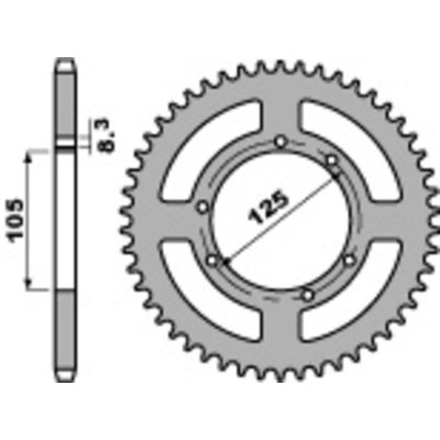 PBR Sprockets 4413 50 F – Hledejceny.cz