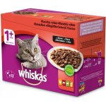 Whiskas 1+ Adult klasický výběr v omáčce 12 x 85 g – Hledejceny.cz