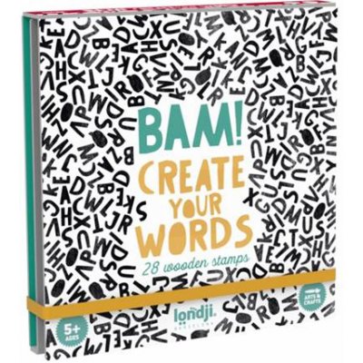 Londji Sada dřevěných razítek písmena 28 ks – Zboží Dáma