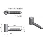 TKZ Závěs dveřní 60/10 HD, bílý zinek – Hledejceny.cz