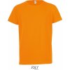 Dětské tričko Sol's dětské sportovní tričko Sporty oranžová neonová