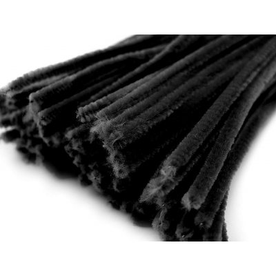 Drátek modelovací chlupatý Ø6 mm/30 cm černá – Hledejceny.cz