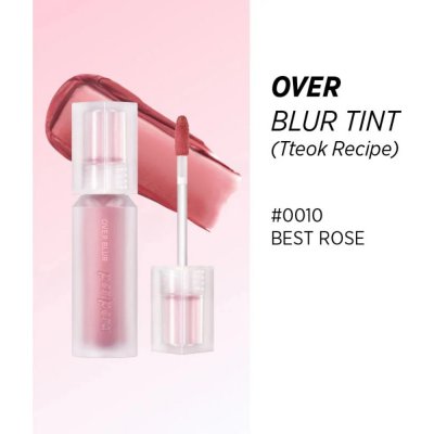 Peripera Over Blur Tint Tteok Recipe Collection 10 Best Rose matný tint na rty 3,5 g – Zboží Dáma