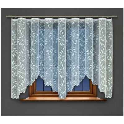 Dekorační žakárová záclona s řasící páskou AIDA 120 bílá 300x120 cm MyBestHome – Zboží Mobilmania