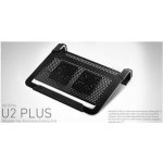 chladicí ALU podstavec Cooler Master NotePal U2 PLUS pro NTB 12-17'' black, 2x8cm fan – Zboží Mobilmania