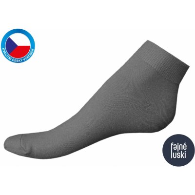 Bambusové kotníkové ponožky tmavě šedá – Zboží Mobilmania
