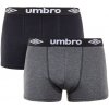 Boxerky, trenky, slipy pánské boxerky Umbro UM1700 modrošedé