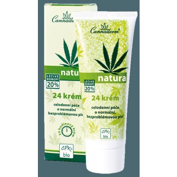 Cannaderm Natura 24 pleťový krém pro mastnou pleť 75 g