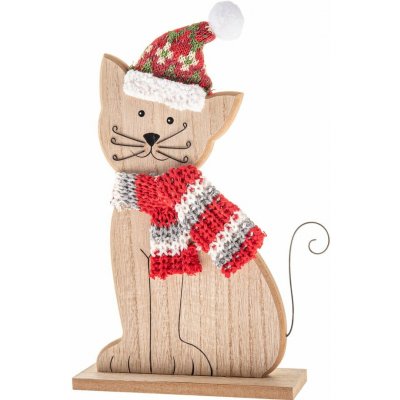 Dakls Cat vánoční figurka přírodní – Hledejceny.cz