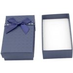 Mareb dárková krabička na šperky 5 x 8 x 2.5 cm navy blue – Zboží Dáma