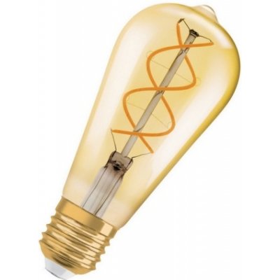 LED žárovka Vintage 1906 E27 Osram 4W 25W teplá bílá 2000K Retro Filament Gold Edison stmívatelná – Hledejceny.cz