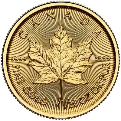 Royal Canadian Mint Zlatá mince Maple Leaf 2026 1/20 oz – Zboží Dáma