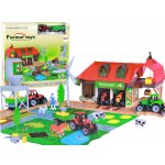 LEANToys Dětský farmářský set budovy figurek traktoru – Zboží Dáma