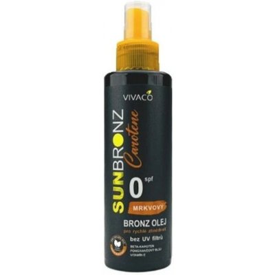 Vivaco Mrkvový Bronz olej bez UV filtrů s betakarotenem pro rychlé zhnědnutí 150 ml – Zbozi.Blesk.cz