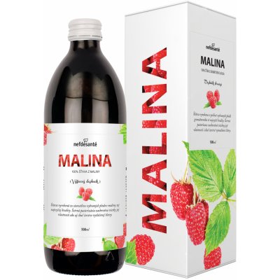Nefdesante MALINA 100% šťáva z plodů maliny s přídavkem vitamínu C 0,5 l