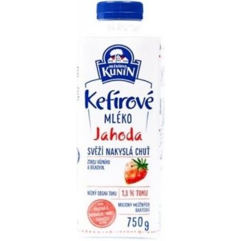 Kunín Kefírové mléko Jahoda 750 g