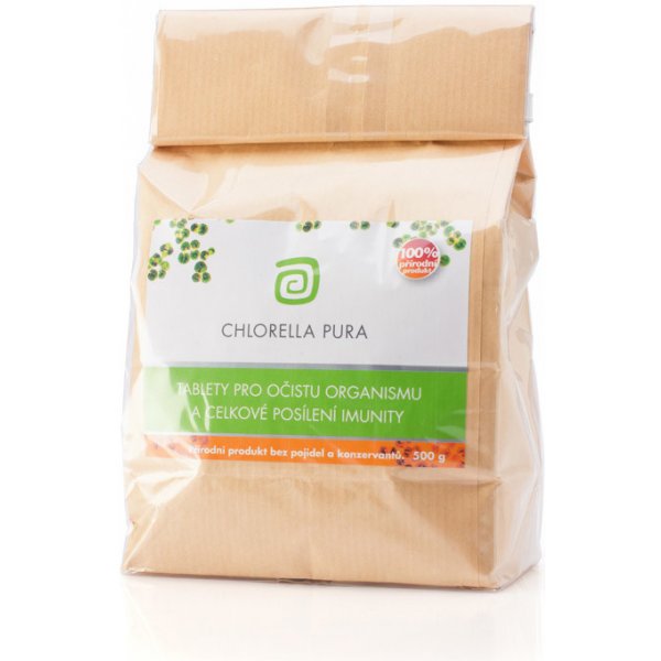 Doplněk stravy Chlorella centrum Chlorella Pura 0,5 kg sáček