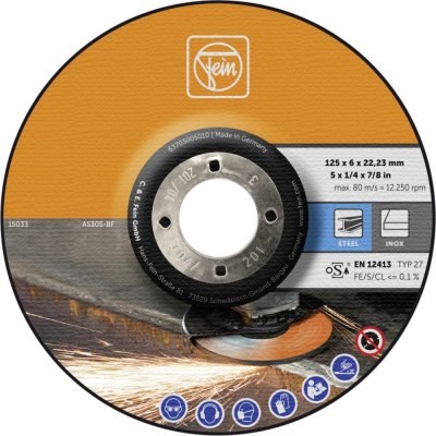Fein 63703005010 brusný kotouč lomený Průměr 125 mm Ø otvoru 22.23 mm 10 ks – Zboží Dáma