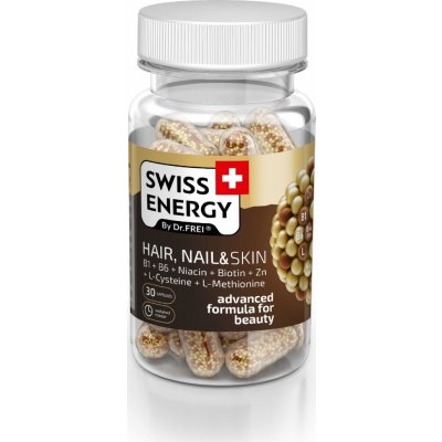 Swiss Energy Hair Nail a Skin Kapsle s postupným uvolňováním 30 ks