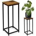 TZB Květinový stojan Loft Arben 60 cm černý/dub – Zboží Dáma