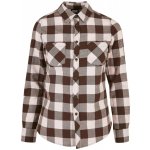 Ladies Turnup Checked Flanell shirt pink/brown – Zboží Dáma