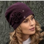 Krumlovanka dámská fialová zimní čepice Woolmar W-0079/2040 – Hledejceny.cz