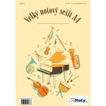 Velký notový sešit A4 50 listů – Sleviste.cz