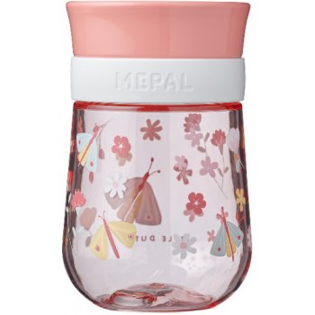 Mepal Mio tréninkový pohár pro děti flowers & butterfliesv8720294011262 růžový 300 ml