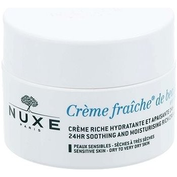 Nuxe Creme Fraîche de Beauté zklidňující a hydratační krém pro suchou až velmi suchou pleť 24hr Soothing and Moisturizing Rich Cream 50 ml