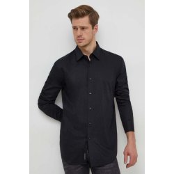 Boss bavlněná košile regular s klasickým límcem 50473310 černá