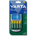 Varta LCD Charger + 4x AA 2600 mAh R2U & 12V & USB 57070201451 – Zboží Mobilmania