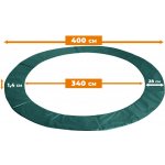 Aga kryt pružin na trampolínu 400 cm tmavě zelená – Hledejceny.cz