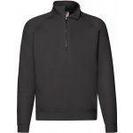 Fruit of the Loom Mikina Premium Zip Neck Sweat black – Hledejceny.cz