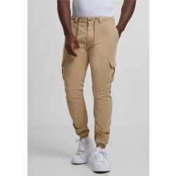 Urban Classics pánské bavlněné kapsáčové kalhoty unionbeige