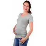 Jožánek těhotenské tričko Johanka krátký rukáv olivově zelené – Sleviste.cz