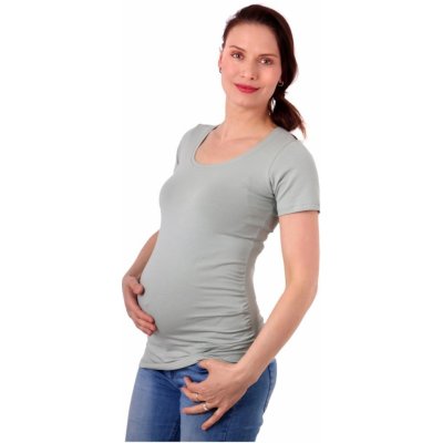 Jožánek těhotenské tričko Johanka krátký rukáv olivově zelené – Sleviste.cz