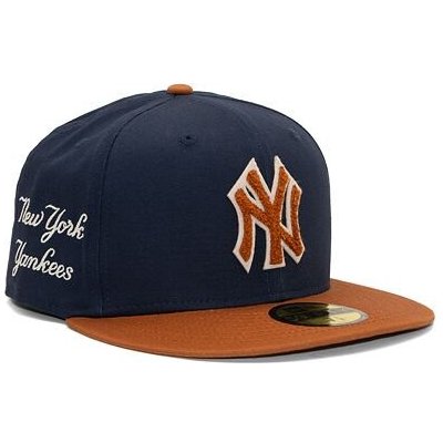 New Era 59FIFTY MLB Boucle New York Yankees Navy / Caramel Brown / Stone – Zboží Mobilmania