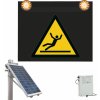 Piktogram Značka s výstražným světlem se solárním napájením