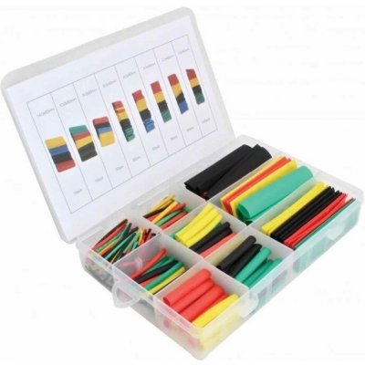 Bužírky - smršťovací hadičky, 14.8x80-1.0x40 mm, různé barvy, sada 328 ks - ASTA A-TC529