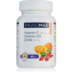 Imunomax Forte Vitamin C + D + Zinek 60 kapslí